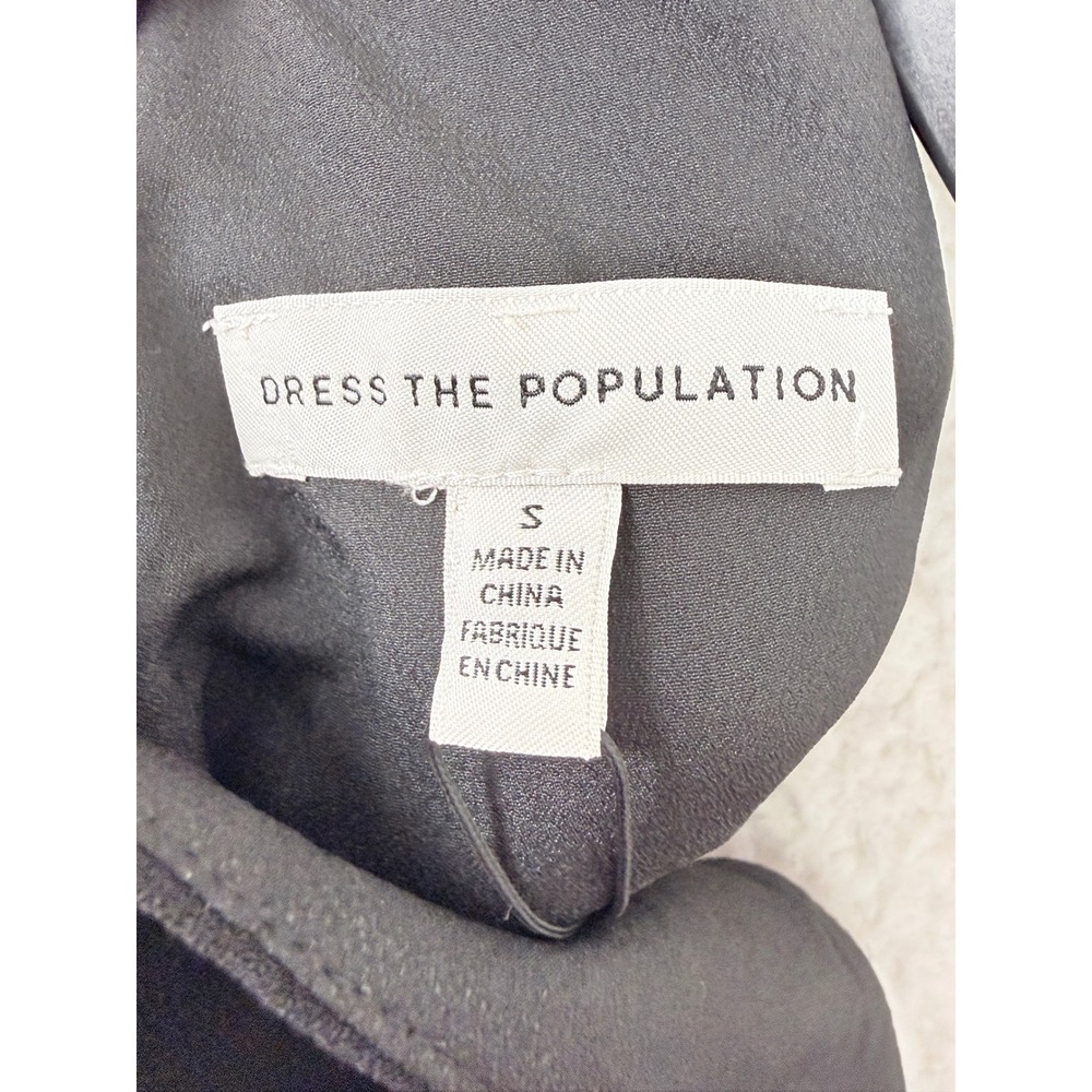 Dress the Population Womens Small Nicole Dress Black Sweetheart BRAND NEW - Picture 3 of 11